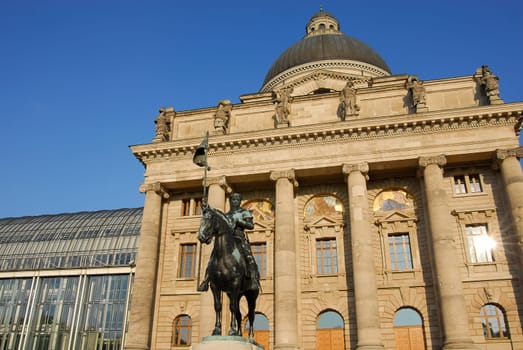 In front of the State Chancellery in Munich