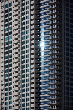 High-rise façade in Las Vegas