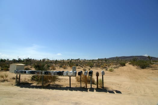 Mailboxes in solitude