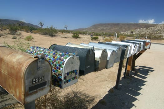 Mailboxes in solitude