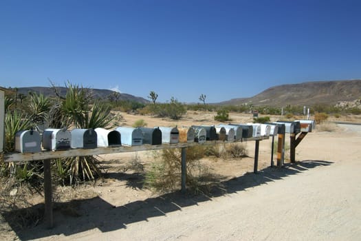 Mailboxes in solitude
