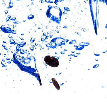 Coins in the water