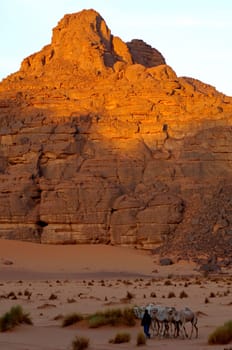 In the Akakus Mountains,Libya