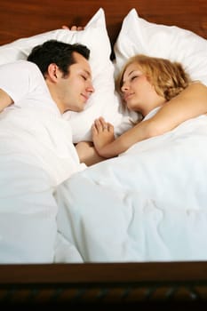 Couple in bed