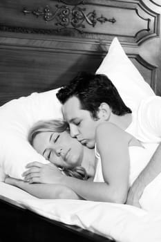 Couple in bed
