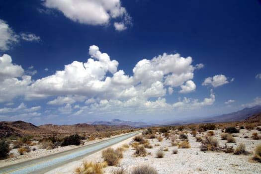 Desert Road in Joshua Tree National Park