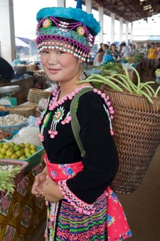 Hmong woman in Laos