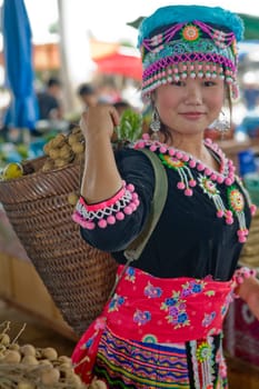 Hmong woman in Laos