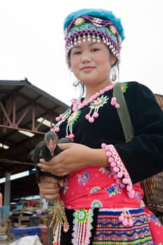 Hmong woman in Laos