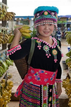 Hmong woman in Laos