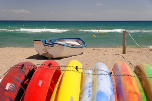 Boats on the beach