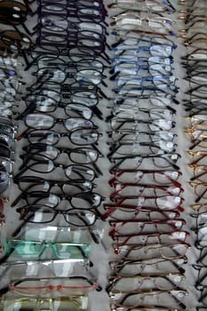 Reading glasses at the market stall