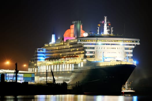 Passenger ship in Hamburg,Germany