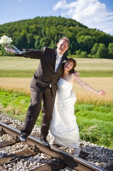 Happy newlyweds