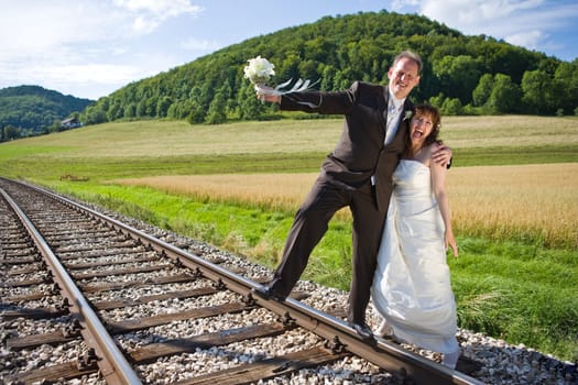 Newlyweds on rails