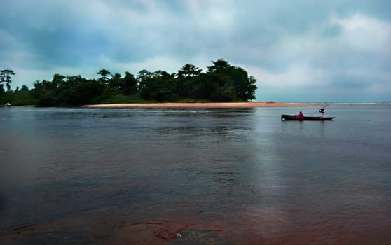 We always fish at the blue hour,when the mosquitoes buzz above the surface of the sea,the big fish jump and can be caught with a harpoon.