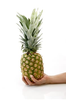 A handful of pineapple