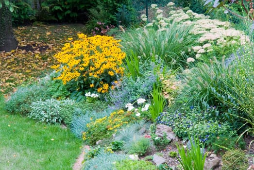 Well-kept park in the garden