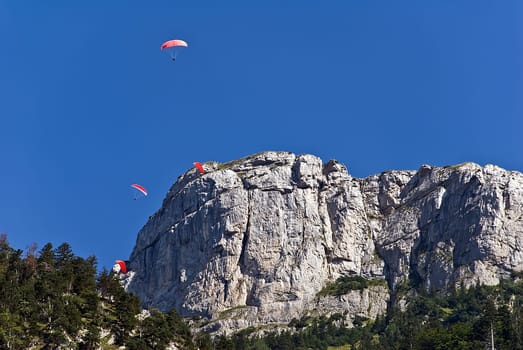 Paragliding at Alp Sigel
