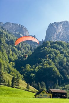 Paragliding at Alp Sigel