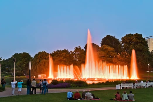 Water and light shows