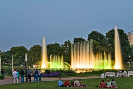 Water and light shows
