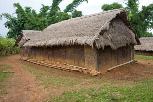 Hut built with war scrap