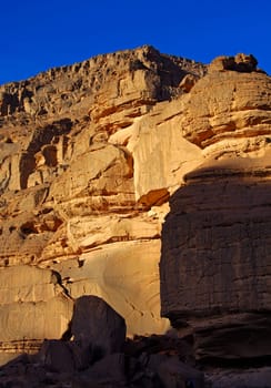 Rock face in Akakus,Libya
