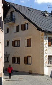 In Samedan,Engadine,Switzerland