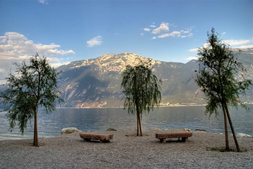 On the beach of Limone
