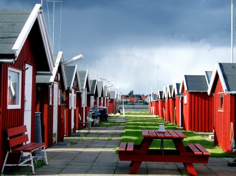 Fishermen's huts