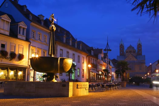 Speyer - Maximilianstraße and Cathedral