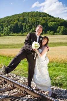 Balancing on rails