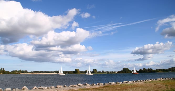 Sailboats on the Schlei