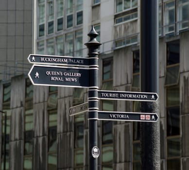 Signpost Buckingham Palace