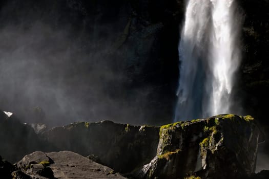 Foroglio is a small Ticino village in the Valle Bavona,a side valley of the Maggia Valley. Above the village,the Fiume Calnegia plunges over a 200 m high plateau and forms a magnificent waterfall,the symbol of Foroglio.