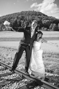 Newlyweds have fun,sw
