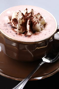Cocoa with cream