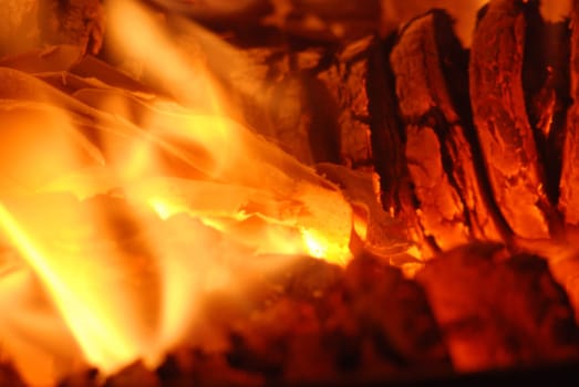 Open fire