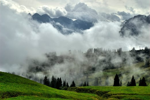 Clouds on the Fellhorn