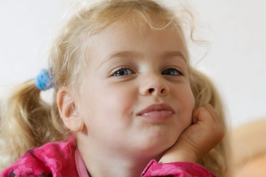 Girl pouting