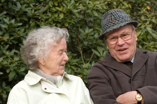 Happy retired couple