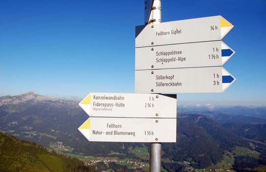 Orientation in the Alps