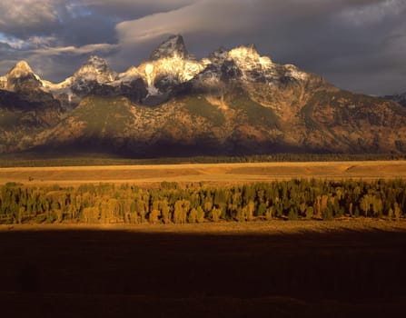 Sunrise in Grand Teton,Wyoming
