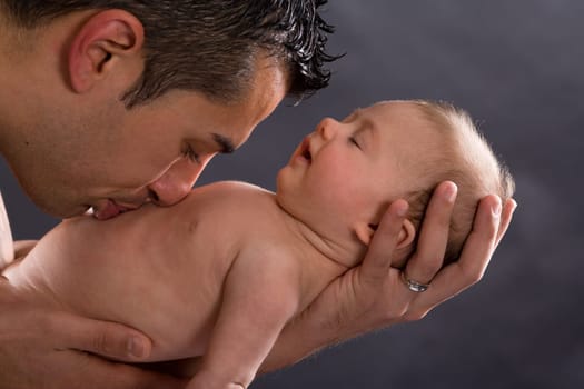Kissing Father