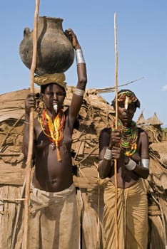 Women with Water Jug,Ethiopia
