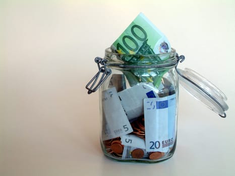 A jar full of money