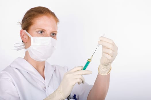 Remove the protective cap from the syringe