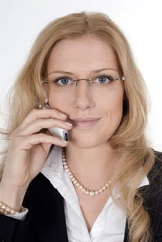 Young woman with phone
