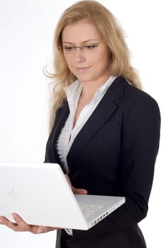 Young woman with laptop